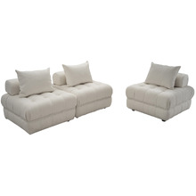 Ella 76cm Boucle Lounge Chairs (Set of 3)